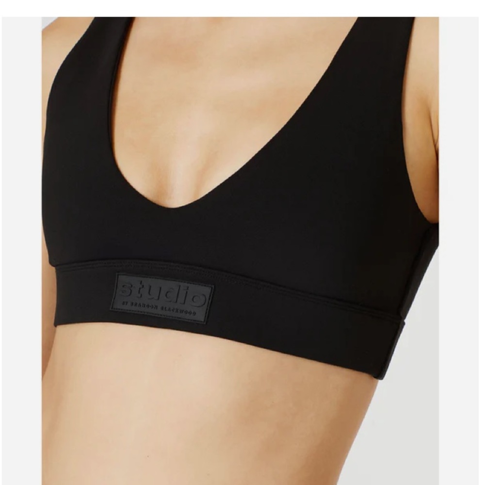 NWT Plunge Neck Yoga Bralette. Brandon Blackwood STUDIO